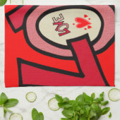 valentines amour cuisine serviette (Plié)