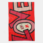 valentines amour cuisine serviette (Vertical)