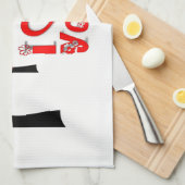 valentines amour cuisine serviette (Quart Plié)