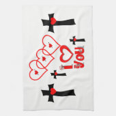 valentines amour cuisine serviette (Vertical)