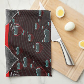 valentines amour cuisine serviette (Quart Plié)