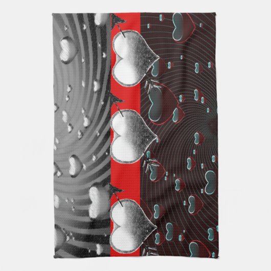 valentines amour cuisine serviette (Vertical)