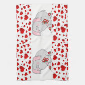 valentines amour cuisine serviette à main Eléphant (Vertical)