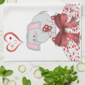 valentines amour cuisine serviette à main Eléphant (Plié)