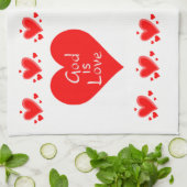 valentines amour cuisine serviette main Dieu est a (Plié)