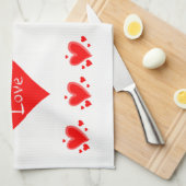 valentines amour cuisine serviette main Dieu est a (Quart Plié)