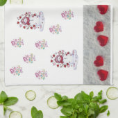 valentines amour cuisine serviette main Snowman (Plié)