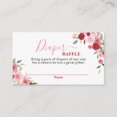 Valentines Baby shower Déchets Carte Raffle (Devant)