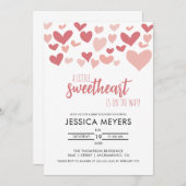 Valentines Baby shower Invitation (Devant / Derrière)