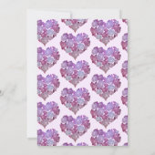 Valentines baby shower invitation Romantique (Dos)