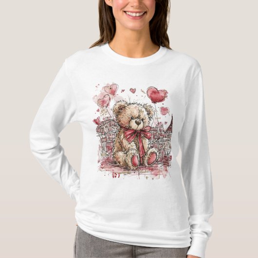 Valentine's Bear T-shirt (Voorkant)