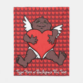Valentines Blanche Africaine Cupid Couvertures Per (Devant)