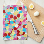 Valentines Bonbons Coeurs-Cuisine Serviette (Quart Plié)