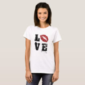 Valentines Cadeaux Pour Elle - T-Shirt D'Amour Emb (Devant entier)