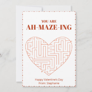 Valentines Carte D'Activité De Jour Pour Enfants