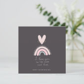 Valentines Carte de jour Je t'aime à la Lune et le (Debout devant)