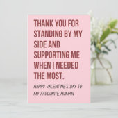 Valentines carte de jour pour lui et elle (Debout devant)