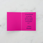 Valentines Carte Jour Modèle Pour Ami (Intérieur)