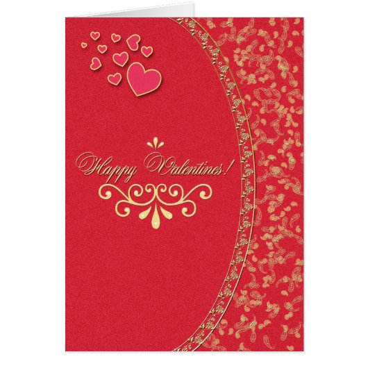 VALENTINES ~ CARTE POUR NOTES (Devant)