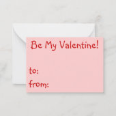 Valentines Cartes de jour à distribuer pour les en (Dos)