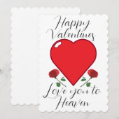 Valentines Cartes de Jour Note personnalisable (Devant / Derrière)