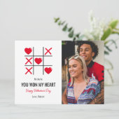 Valentines Coeurs et Croix Carte photo (Debout devant)