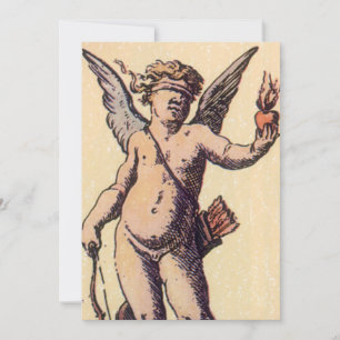 Valentines Cupid avec les yeux bandés, Carte de Ta
