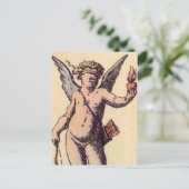 Valentines Cupid Blindfoldfold, Carte Tarot Vintag (Debout devant)