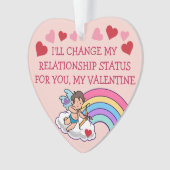 Valentines Cupid Love Rainbow Hearts Funny Cute (devant)