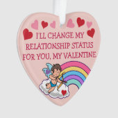 Valentines Cupid Love Rainbow Hearts Funny Cute (devant)