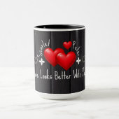 Valentines Custom Name Mugs and Quotes coffee mugs (Centre)