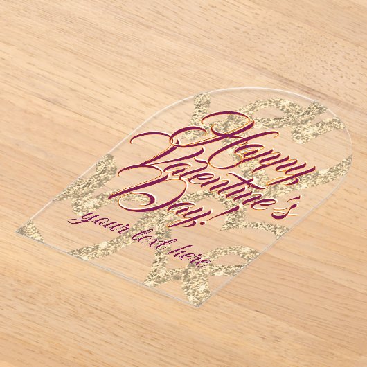 Valentine's Day  Acrylic Invitations (Poser)