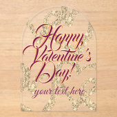 Valentine's Day  Acrylic Invitations (Recto)