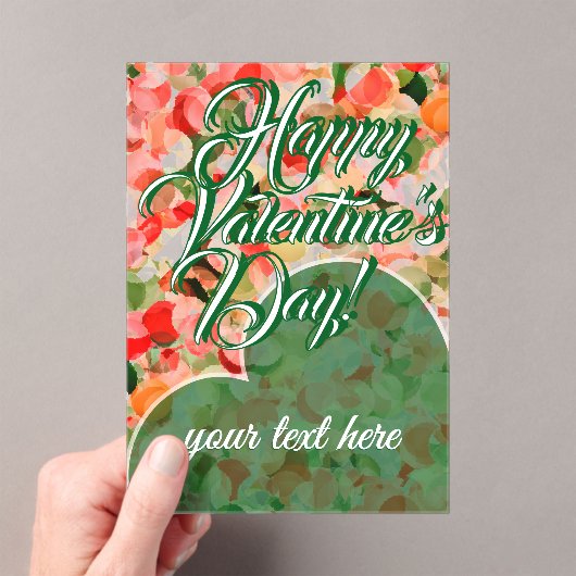 Valentine's Day  Acrylic Invitations (In situ (ordinateur de poche))