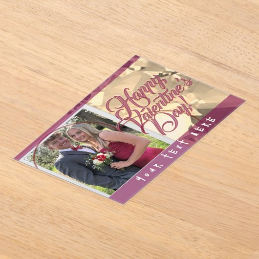 Valentine's Day  Acrylic Invitations (Poser)