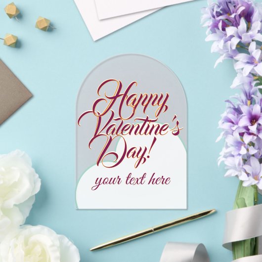 Valentine's Day  Acrylic Invitations (Insitu (Mariage))