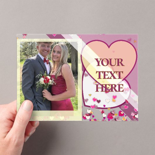 Valentine's Day Acrylic Invitations (In situ (ordinateur de poche))