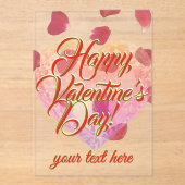 Valentine's Day  Acrylic Invitations (Recto)