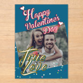 Valentine's Day  Acrylic Invitations Acryl Uitnodigingen (Voorkant)