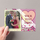 Valentine's Day  Acrylic Invitations Acryl Uitnodigingen (Insitu (Draagbaar))