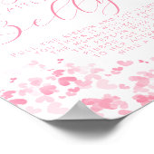 Valentine's Day Baby Shower How Big Is Her Belly? Poster (Hoek)