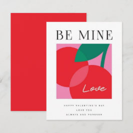 Valentine's Day Be Mine Valentine's Day Card Notitiekaartje