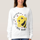 Valentine's Day Bee Mine Bumblebee Sweatshirt (Devant)
