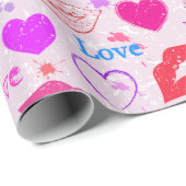 Valentine's Day Cadeaupapier (Rol Hoek)