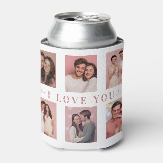 Valentine's Day Can Cooler | Custom Couple Photos (Blikje Voorkant)