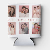 Valentine's Day Can Cooler | Custom Couple Photos (Voorkant)
