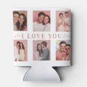 Valentine's Day Can Cooler | Custom Couple Photos (Achterkant)