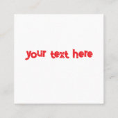 Valentine's Day Card for Classmates  Vierkante Visitekaartje (Achterkant)