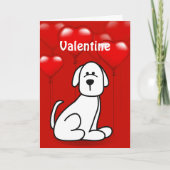 Valentine's Day Chien Chien Chien Chien Wuf Carte  (Devant)