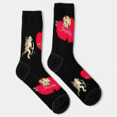 Valentine's Day Cupid Crew Socks Sokken (Rechts)